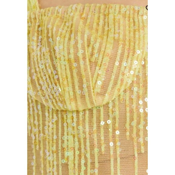 NWT BRONX AND BANCO Mademouselle Sequin-Embellished Mini Dress - Picture 5 of 8
